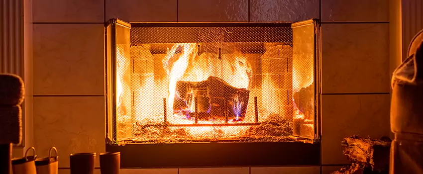 Mendota Hearth Landscape Fireplace Installation in Roseburg, Oregon